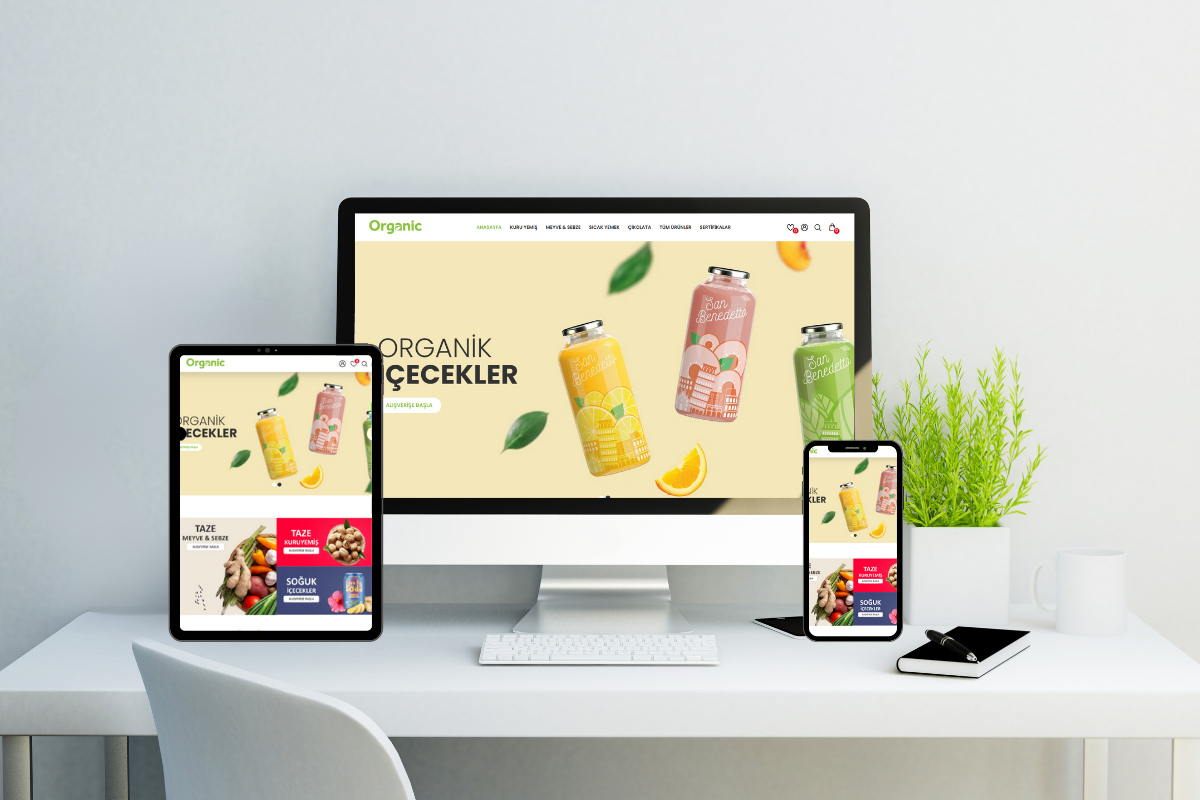 Organik Ürünler E-Ticaret Teması