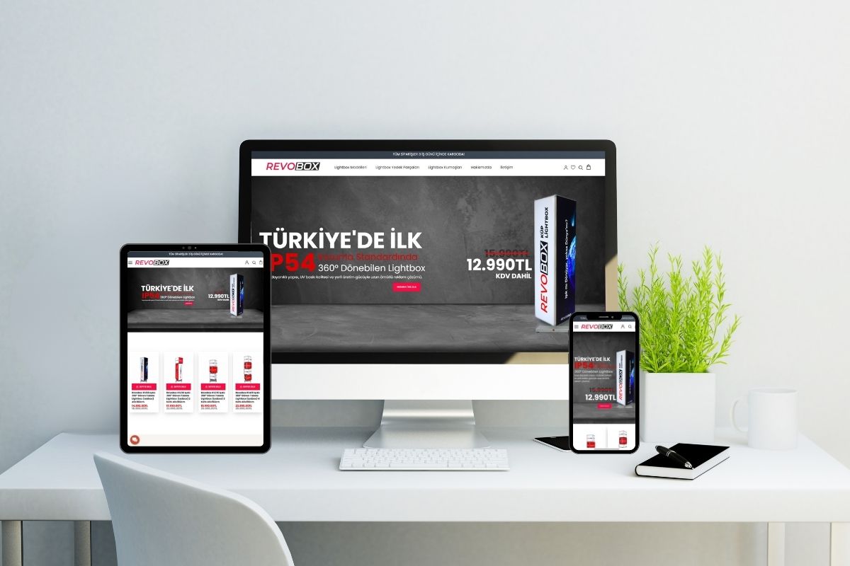 Revobox E-Ticaret Sitesi Tasarımı